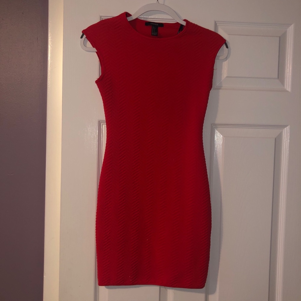 Forever 21 small red bodycon dress